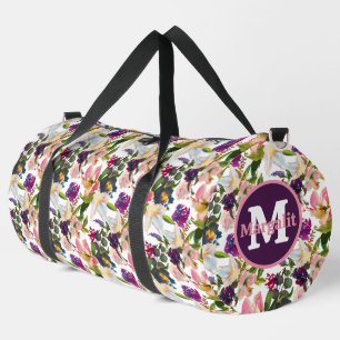 Aquarell Exotische Blumenlilien Lilie Groß Duffle Bag