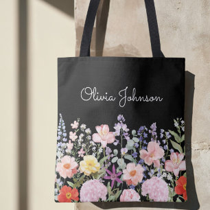 Aquarell Farbige Blumen Florale Personalisierte