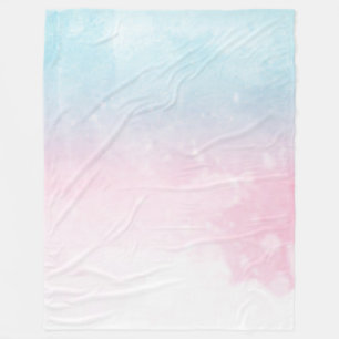 Aquarell-Farbspiel-Ombre-Decke Fleecedecke