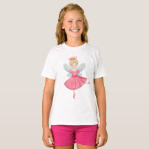 Aquarell-Feenkinder-Ballerina-T-Shirt
