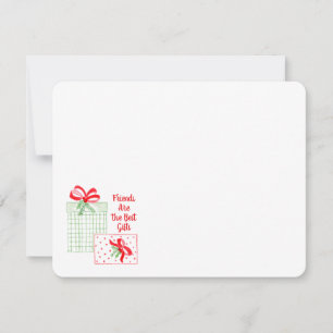 Aquarell-Feiertagsfreunde sind die besten Geschenk Mitteilungskarte
