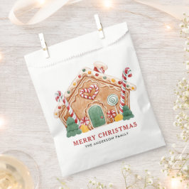 Aquarell Festive Lebkuchen Weihnachten Geschenktütchen