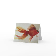 Aquarell-Fisch Leerkarte