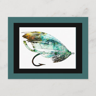 Aquarell Fischen Kunst Einladung