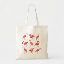 Aquarell-Flamingo-Muster Tragetasche