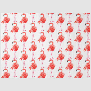 Aquarell-Flamingo-Serie Design 14 Seidenpapier