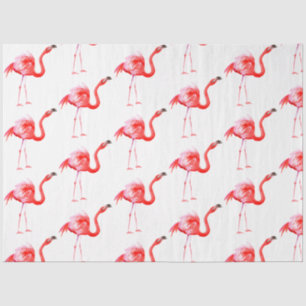 Aquarell-Flamingo-Serie Design 15 Seidenpapier