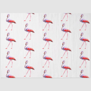 Aquarell-Flamingo-Serie Design 4 Seidenpapier