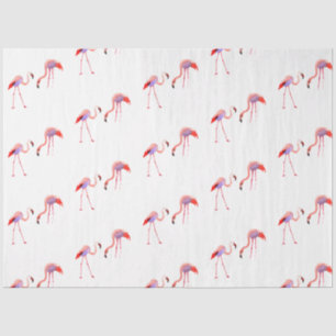 Aquarell-Flamingo-Serie Design 8 Seidenpapier