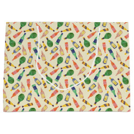 Aquarell Flasche Muster Geschenktasche Große Geschenktüte