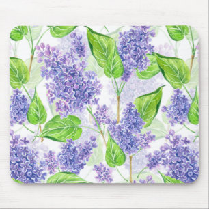 Aquarell Fliederblüten Mousepad