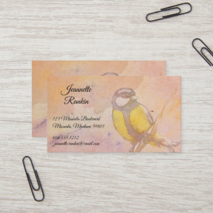 Aquarell-Fliegen-Vogel Visitenkarte