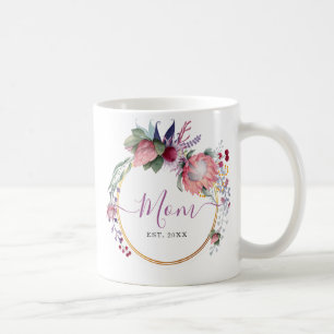 Aquarell Floral & Gold Baby Dusche Kaffeetasse