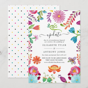 Aquarell Florale Mexikanische Fiesta Hochzeit Upda Einladung