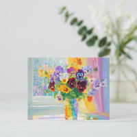Aquarell Florale Stiefmütterchen