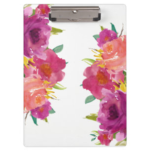 Aquarell Florist Business Clipboard Klemmbrett