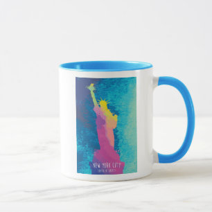 Aquarell-Freiheitsstatue Tasse