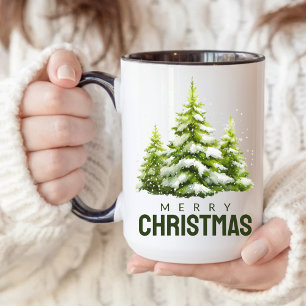 Aquarell Frohe Weihnachten Kasse Geschenk für Mama Tasse