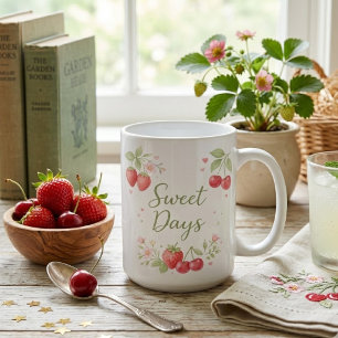 Aquarell-Frucht-Ästhetik Kaffeetasse