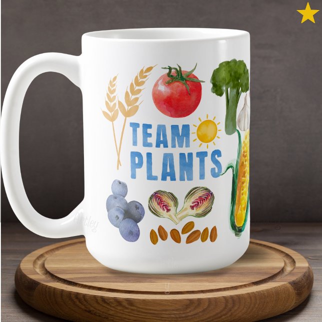 Aquarell-Frucht-Gemüse-Collage Vegetarisch Vegan Kaffeetasse (Von Creator hochgeladen)