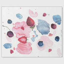 Aquarell-Frucht-Verpackungspapier