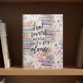 Aquarell-Frühlings-Bücherliebe Notizblock