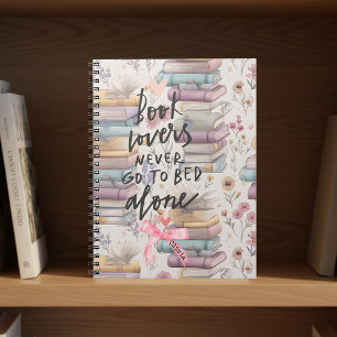 Aquarell-Frühlings-Bücherliebe Notizblock