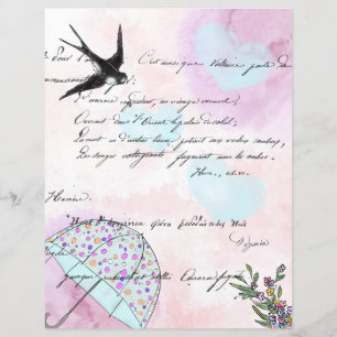 Aquarell-Frühlings-schöne elegante Scrapbooking-Ka