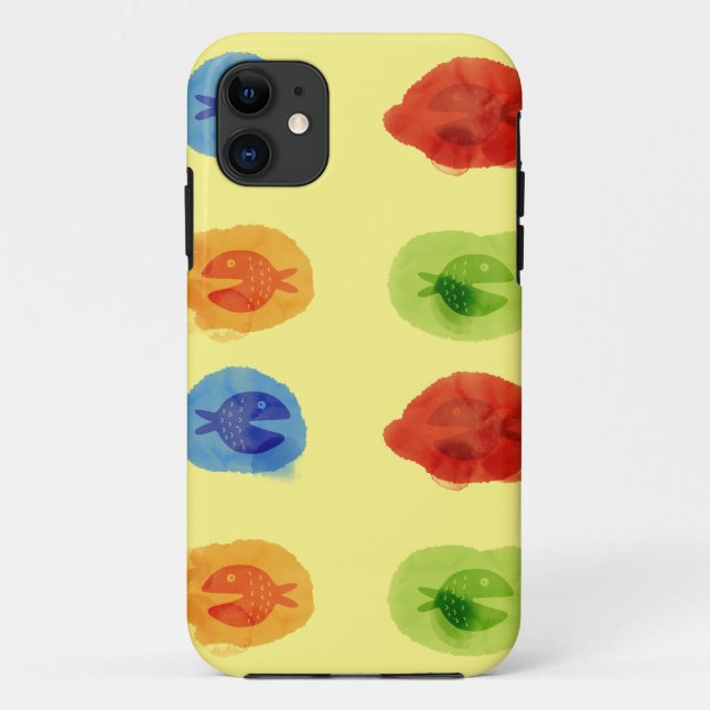 Aquarell Funny Fish iPhone / iPad Gehäuse Case-Mate iPhone Hülle (Rückseite)