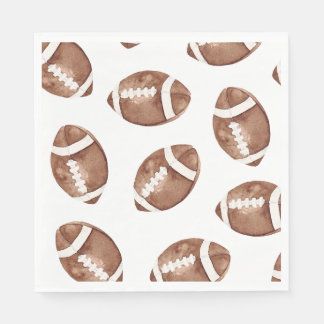 Aquarell-Fußball-Partyservietten Serviette