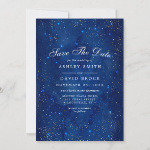 Aquarell-Galaxie Kosmische Sterne Save The Date
