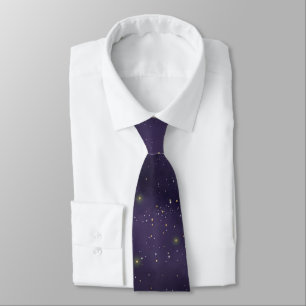 Aquarell Galaxy Universe Dunkle Lila Neck Tie Krawatte