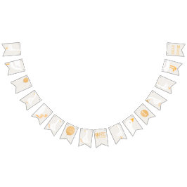 Aquarell Gänse Wildblume Twins Kinderdusche Wimpelkette