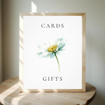Aquarell-Gänseblümchen-Blumen-Hochzeitskarten & Ge