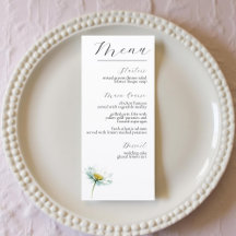 Aquarell-Gänseblümchen Elegante Florale Hochzeit