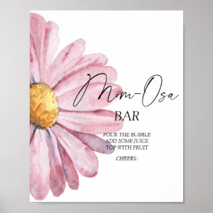 Aquarell-Gänseblümchen \ Mon-osa-Bar-Poster Poster