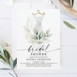 Aquarell Gärten Gold Bridal Dusche Einladung