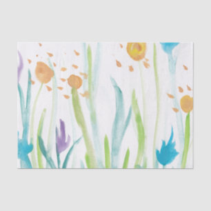 Aquarell-Garten Seidenpapier
