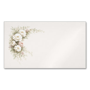 Aquarell-Gartenrosen für Zeitlosigkeit Magnetische Visitenkarte