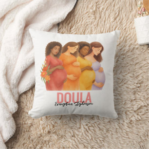 Aquarell-Geburtszimmer-Dekor DOULA Kissen