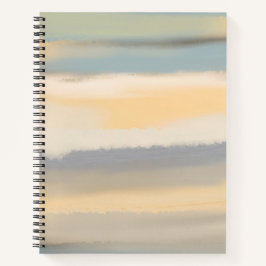 Aquarell gedämpfte Landschaft abstrakte Malerei Notizbuch