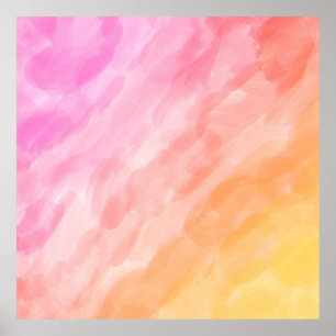 Aquarell gemalt Pastell Poster