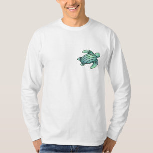 Aquarell gemalte Meeresschildkröte Cartoon blau gr T-Shirt