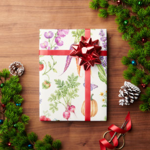 Aquarell-Gemüse-Garten-Geschenkverpackung für Sie Geschenkpapier