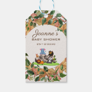Aquarell Gender Neutral Baby Dusche Geschenkanhänger
