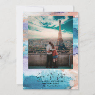 Aquarell   Geometrisch Save the Date