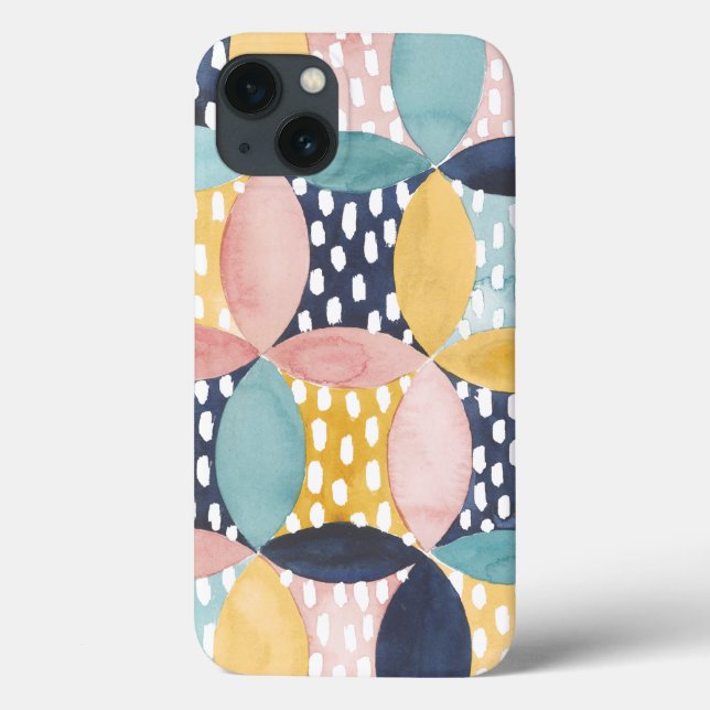 Aquarell-geometrische Kreise Case-Mate iPhone Hülle (Rückseite)
