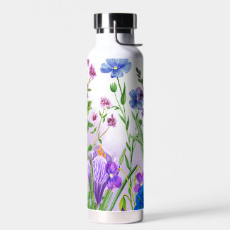 Aquarell geschnitten  trinkflasche