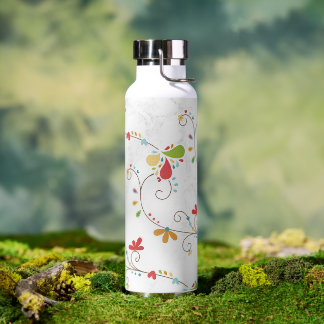 Aquarell geschnitten  trinkflasche