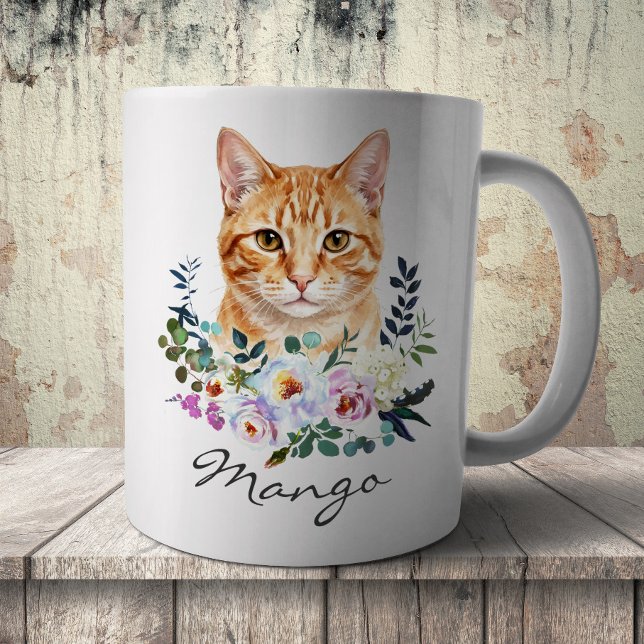 Aquarell-Gingerkatze Kaffeetasse (Von Creator hochgeladen)